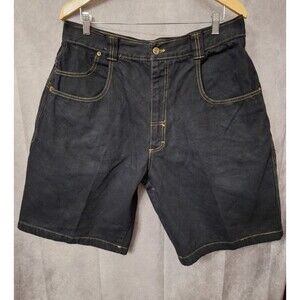 VTG Underground Railroad Denim Shorts Mens Sz 38 Baggy 90's Loose Fit Skater Y2K